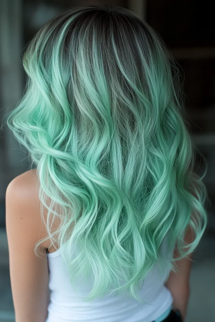 Mint Green Ombre