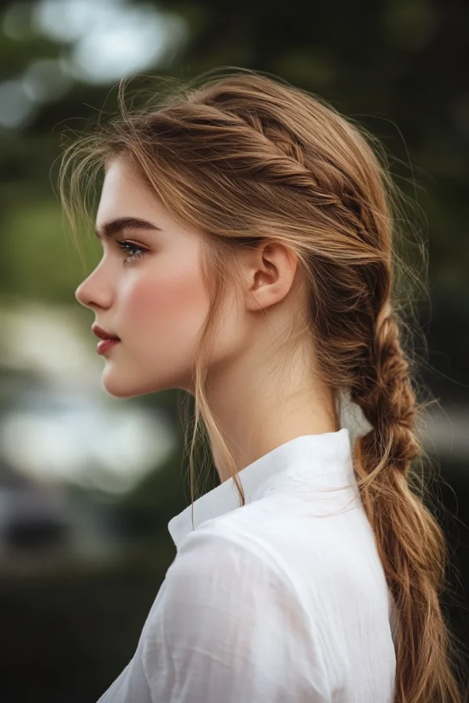 Braided Side Ponytail