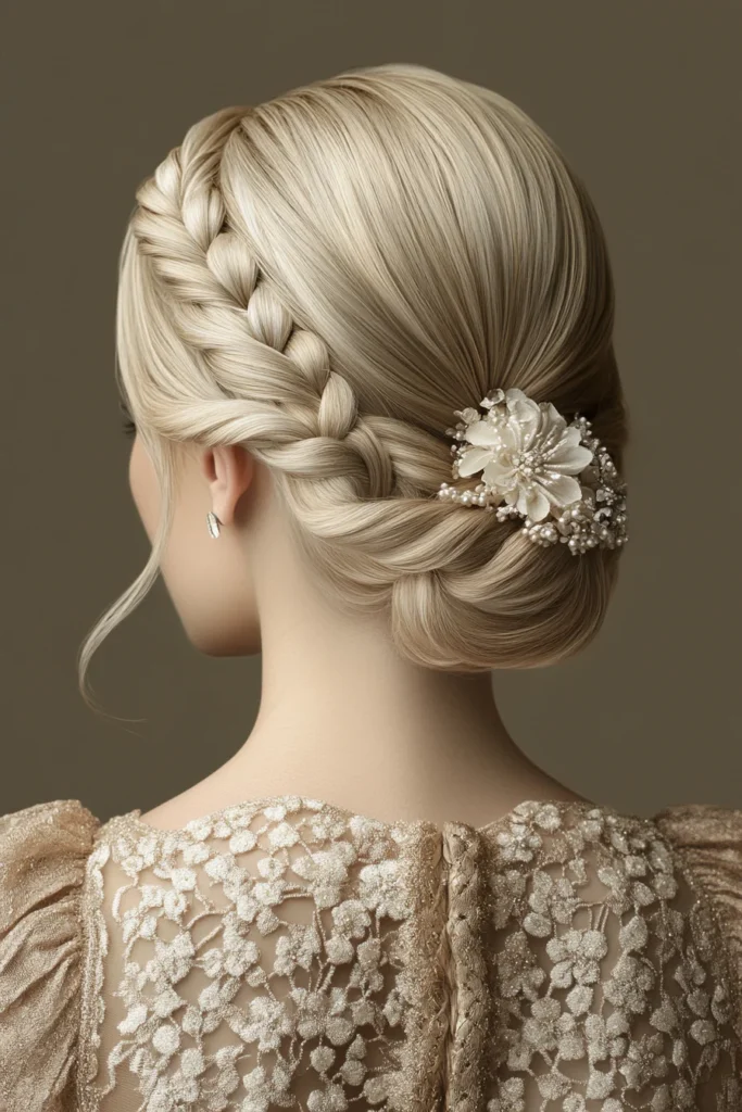 Elegant Sandy Blonde Updo