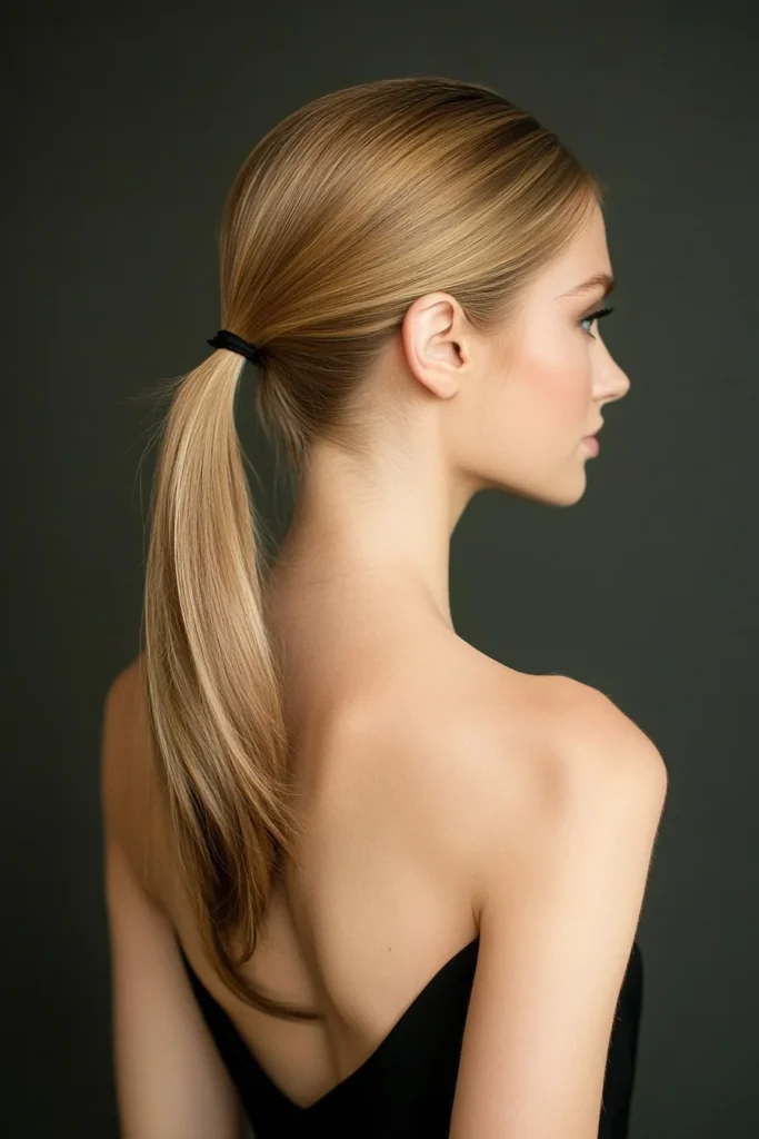 Structured Ponytail for Modern Appeal