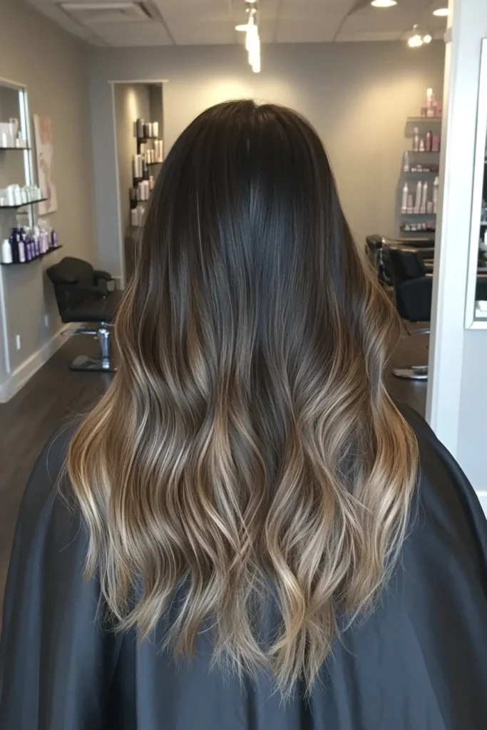 Ashy Ombre with Beach Waves