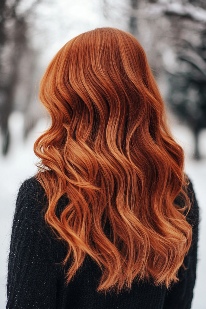 Vibrant Copper with Textured Waves