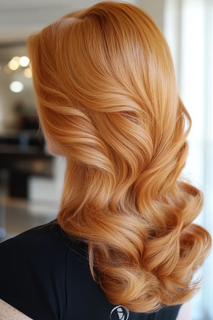 Vintage Curls with Strawberry Blonde Touch