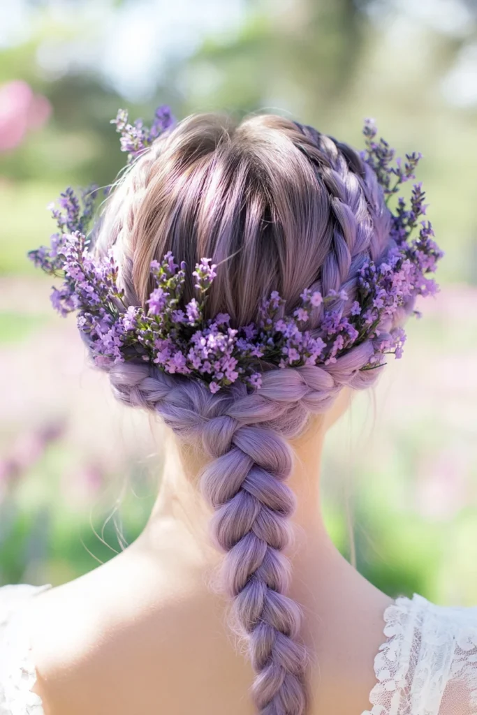 Sweet Lavender Braided Crown