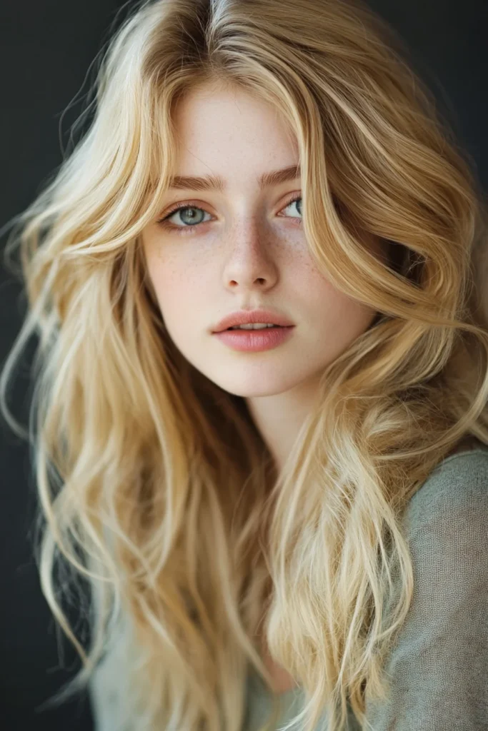 Sandy Blonde with Natural Texture