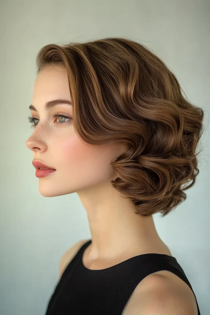 Soft Side-Swept Curls