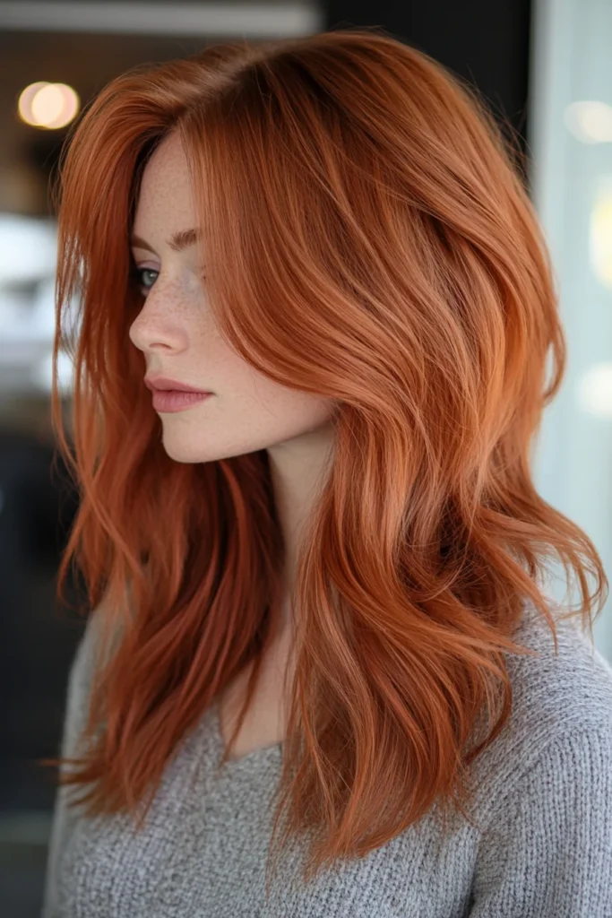 Warm Red-Auburn with Textured Layers