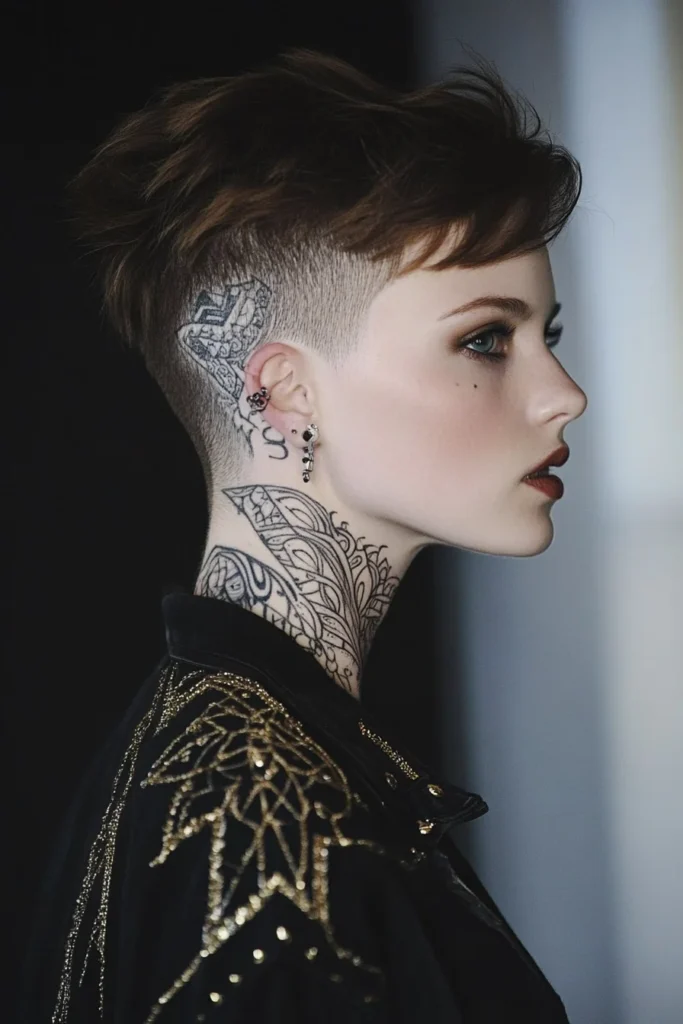 Edgy Undercut with Designs