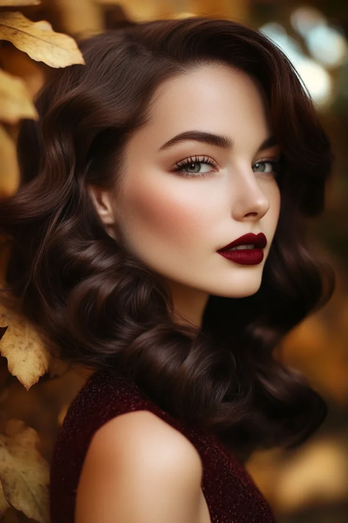 Dark Mahogany Vintage Curls