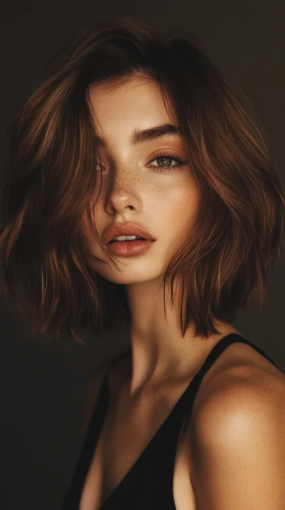 Textured Bob with Highlights