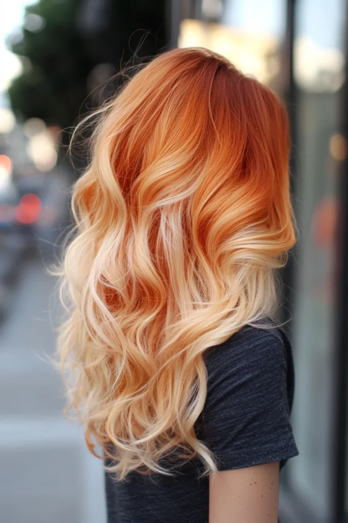 Subtle Apricot Ombre