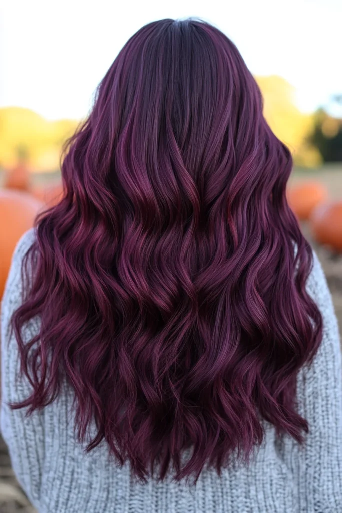 Berry Hued Natural Waves