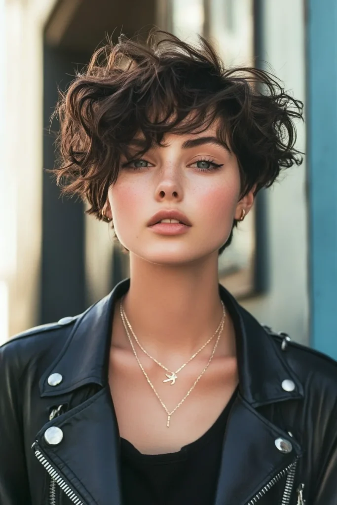 Wavy Pixie Cut for Bold Style