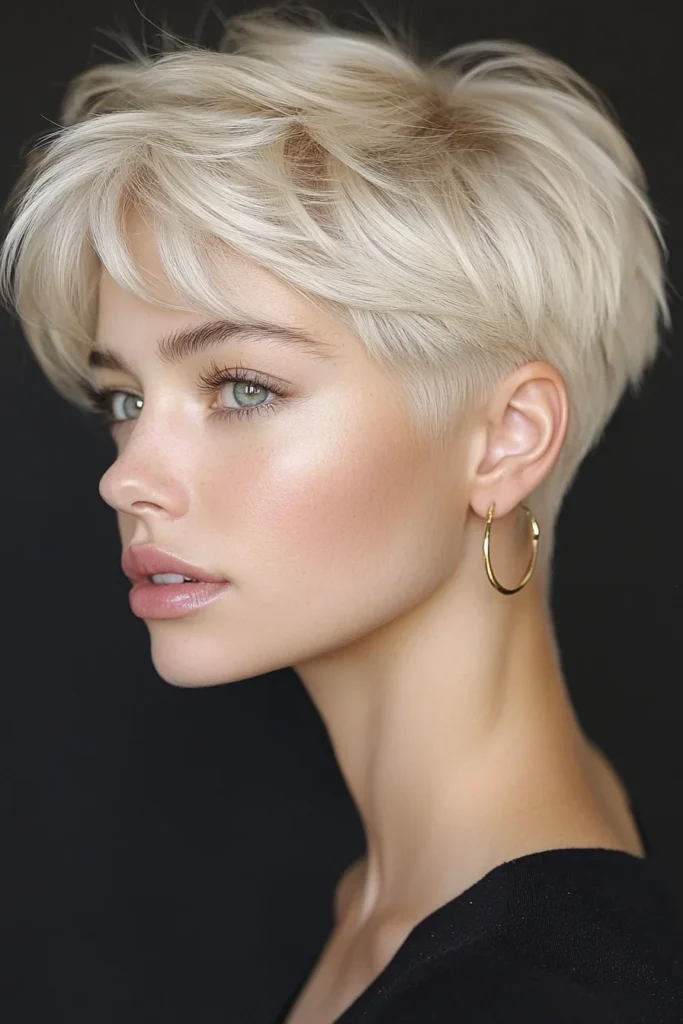 Bold Pixie with Dramatic Waves