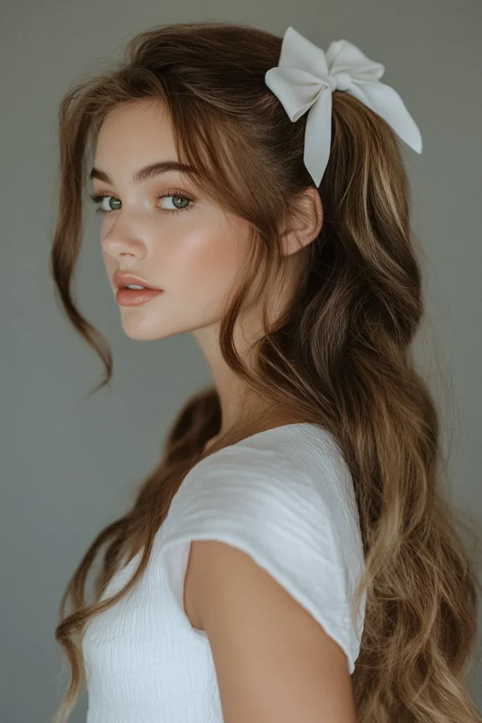 Retro Side Ponytail with Volume