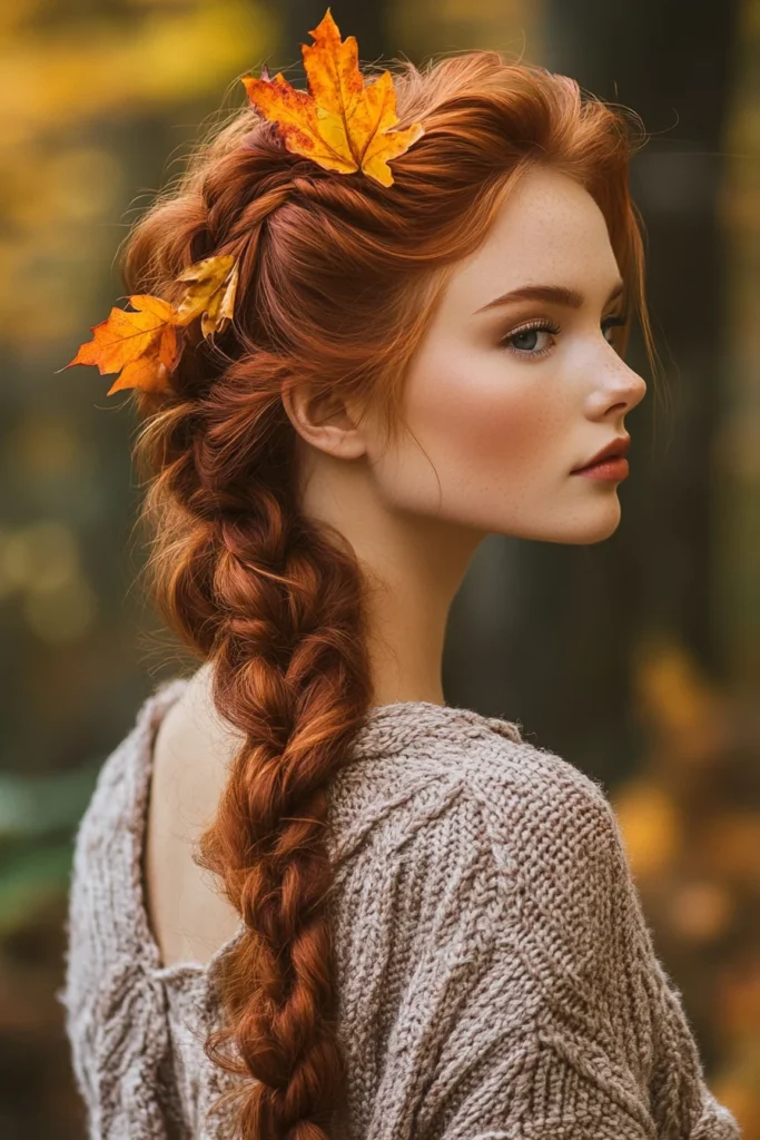 Rich Auburn Side Braid