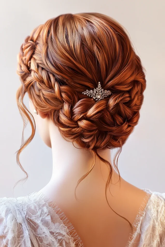 Braided Crown Updo