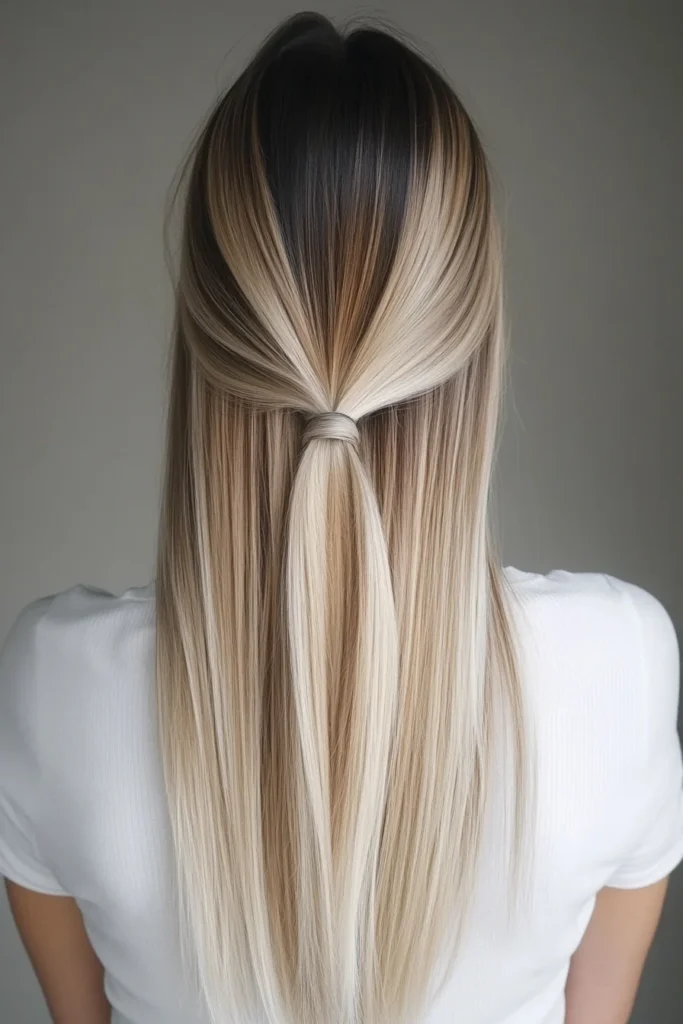 Classic Black to Blonde Balayage