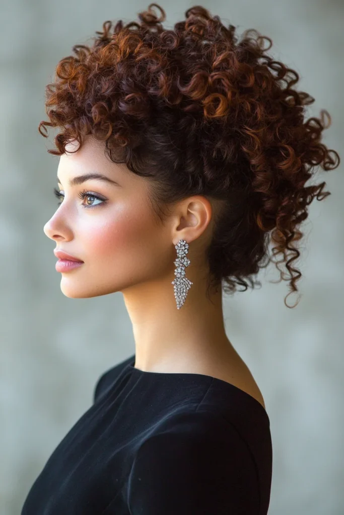 High Volume Curly Updo