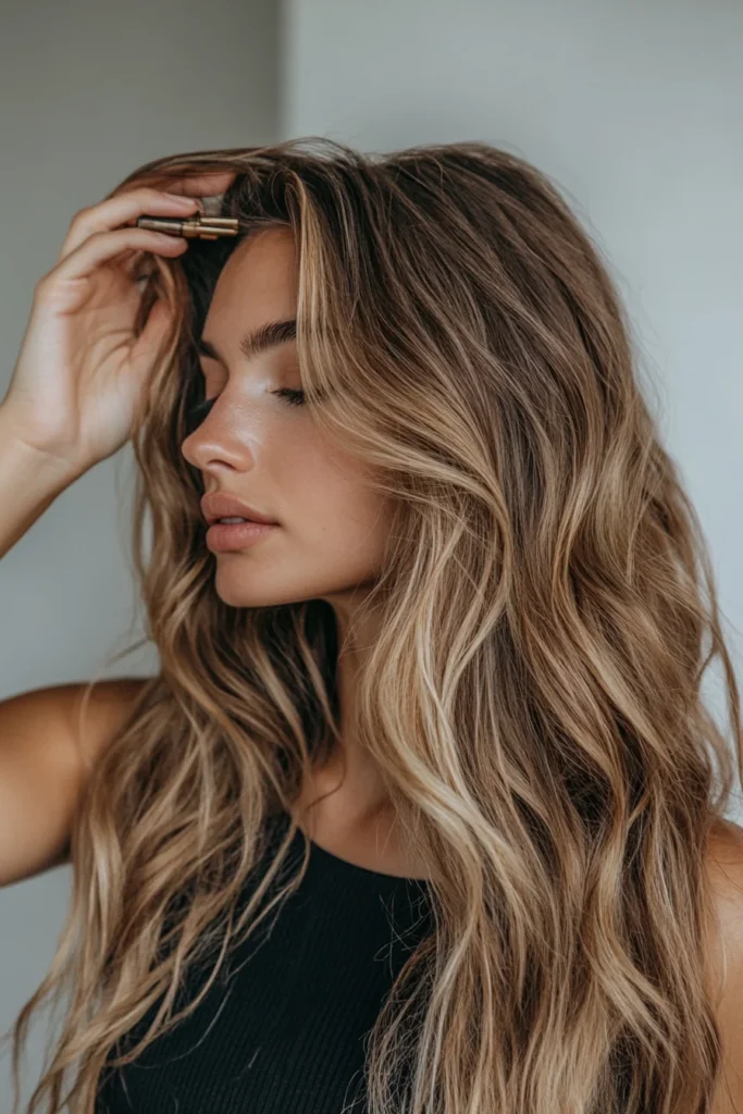 Natural Waves with Sea Salt Spray