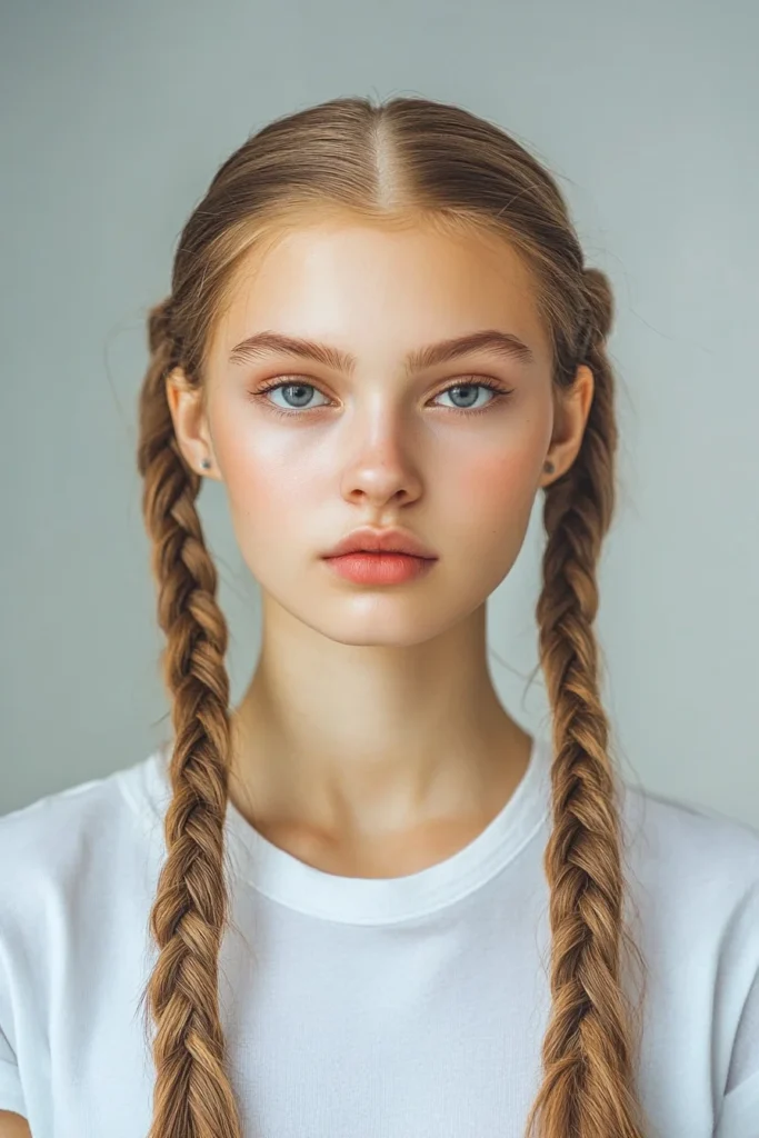 Double Braided Pigtails