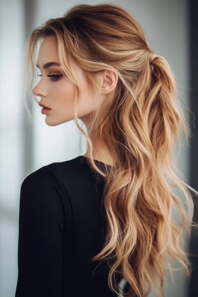 Chic Long Wavy Ponytail