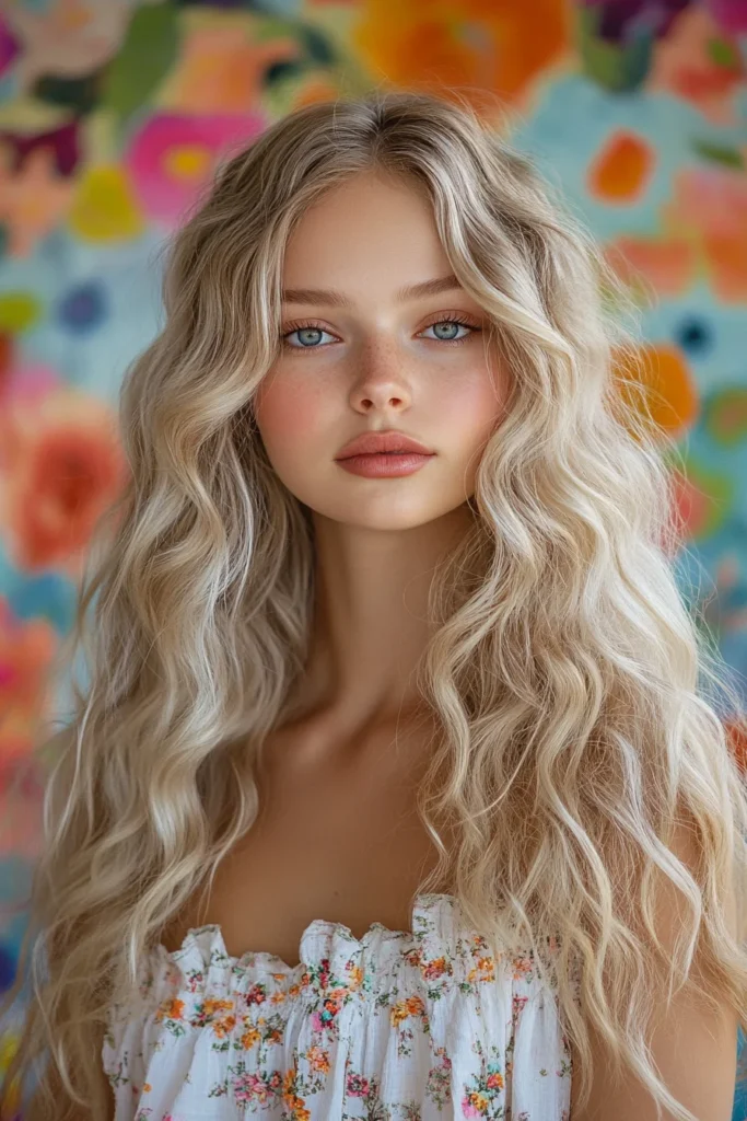 Soft Sandy Blonde Curls