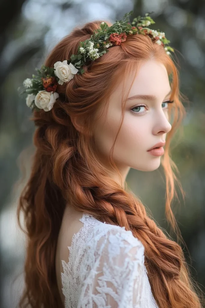 Half-Up Braided Crown