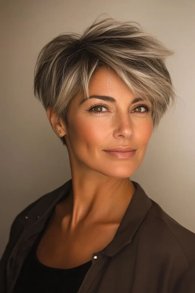 Layered Pixie Cut for Volume and Movement