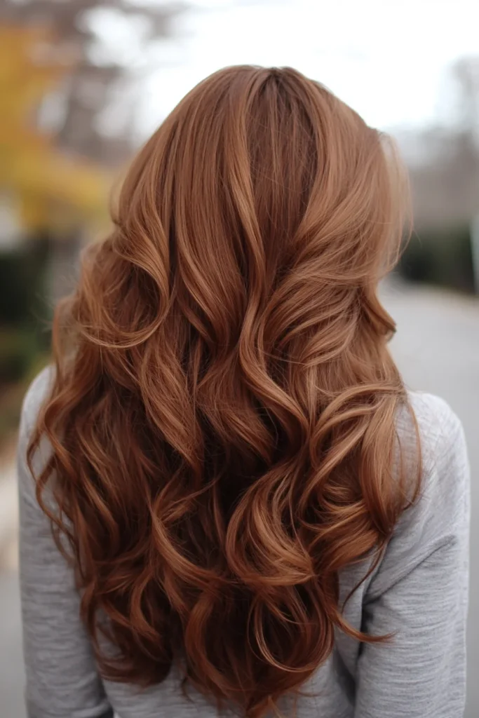 Warm Chestnut Waves