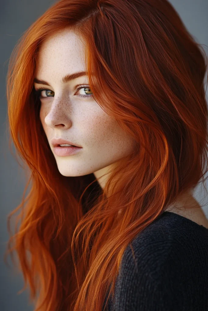 Rich Deep Auburn with Copper Highlights