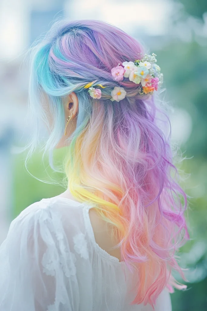 Pastel Rainbow Hair