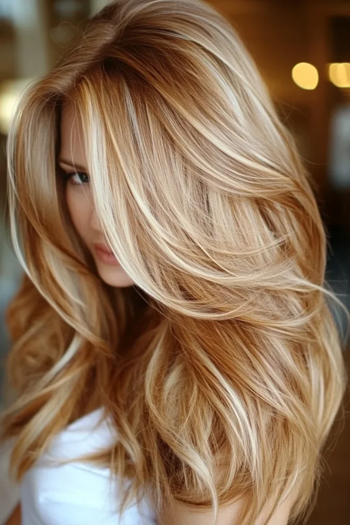 Soft Caramel Tones for Natural Blondes