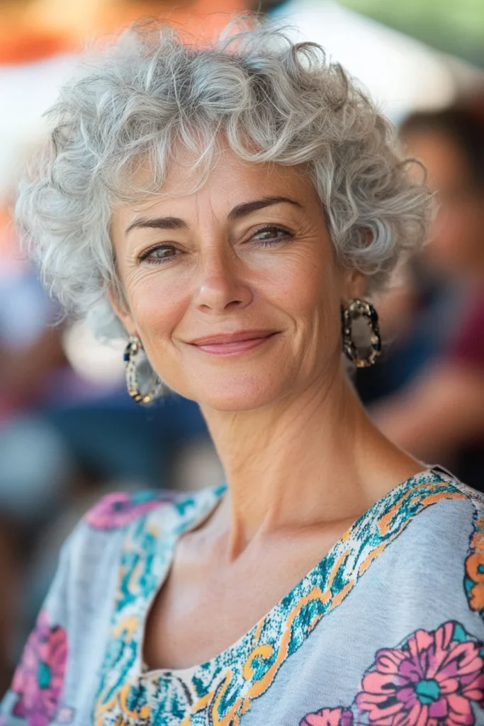 Elegant Curly Short Hair for a Fun Vibe