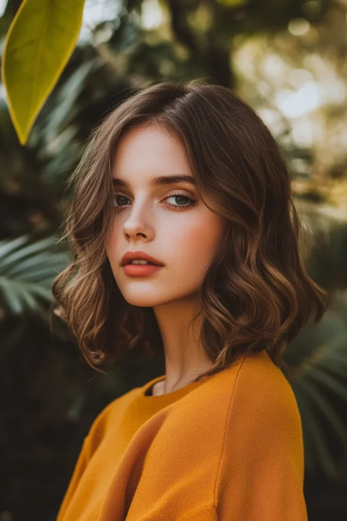 Vintage-Inspired Wavy Lob