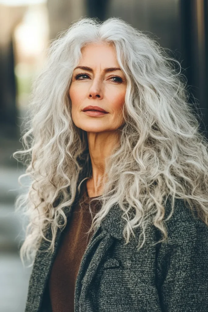 Long Curly Locks with Highlights