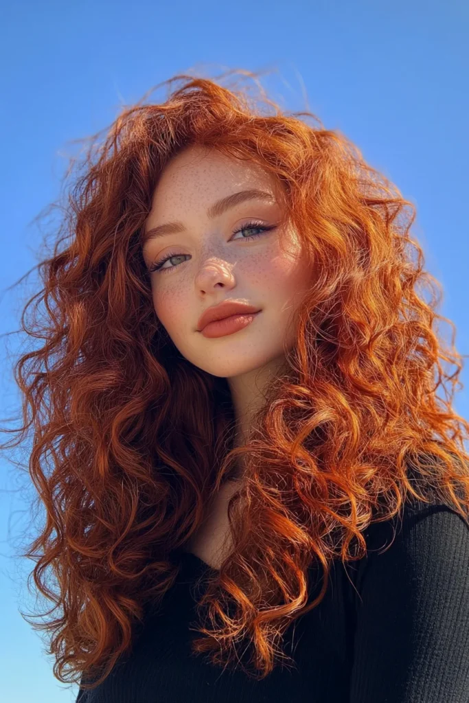 Fiery Auburn Curls