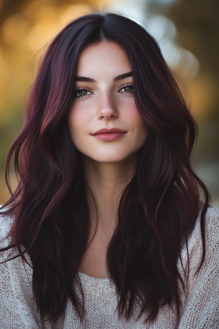 Deep Burgundy Shadow Roots