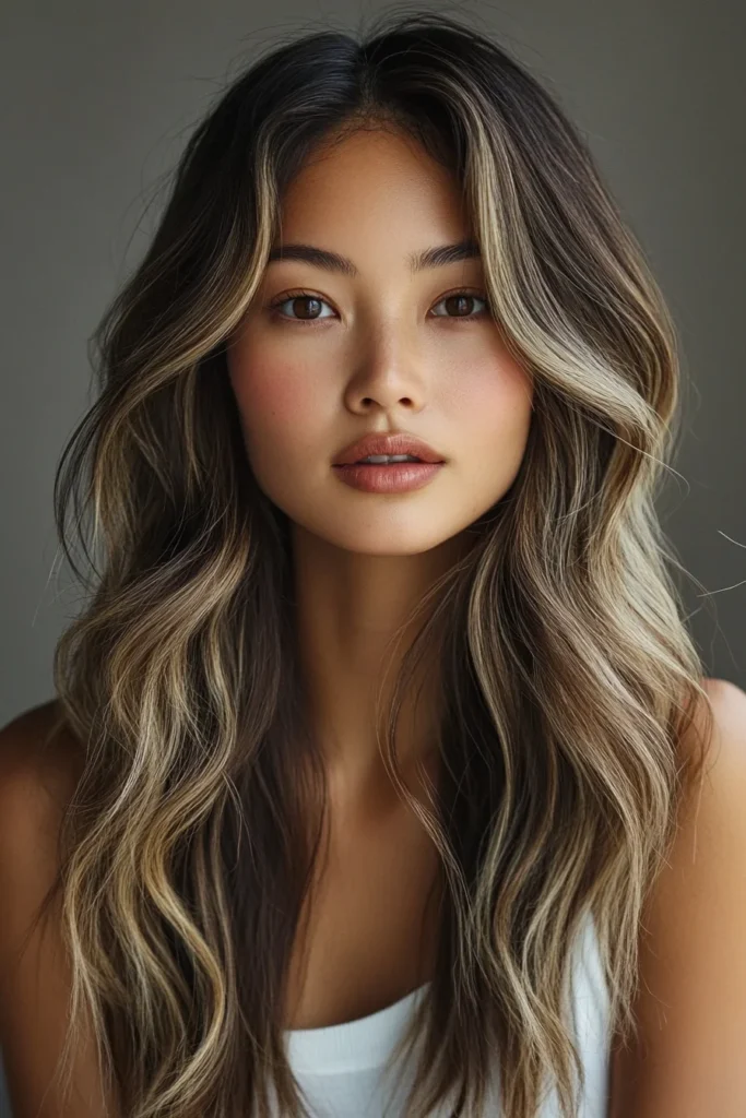 Textured Straight Hair with Waves