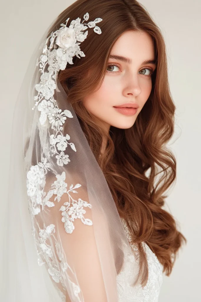 Side-Swept Waves with a Glamorous Veil