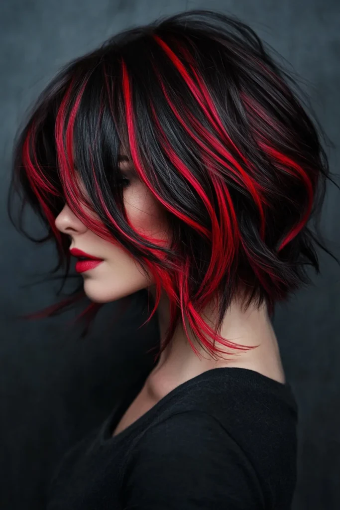 Bold Black and Fiery Red