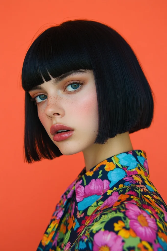 Confidently Styled Bowl Cut