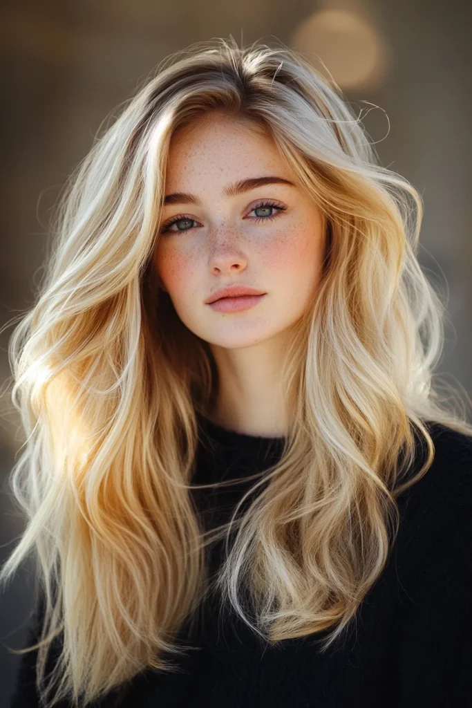 Sun-Kissed Blonde for Winter