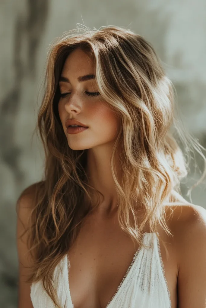 Beachy Waves with Sun-kissed Highlights