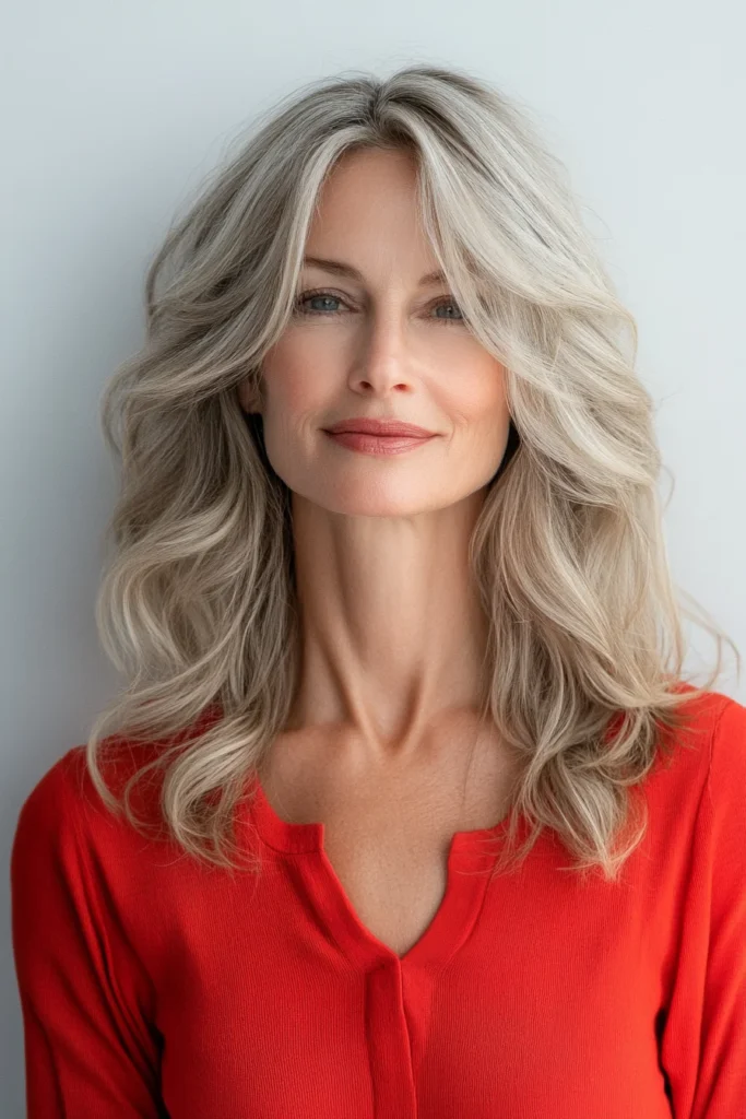 Side-Swept Hair with Soft Waves