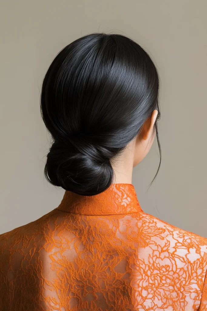 Sleek Low Buns for Sophistication