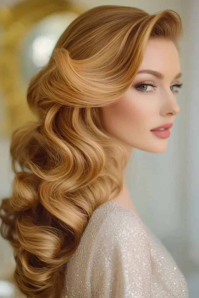 Glamorous Hollywood Waves with Volume