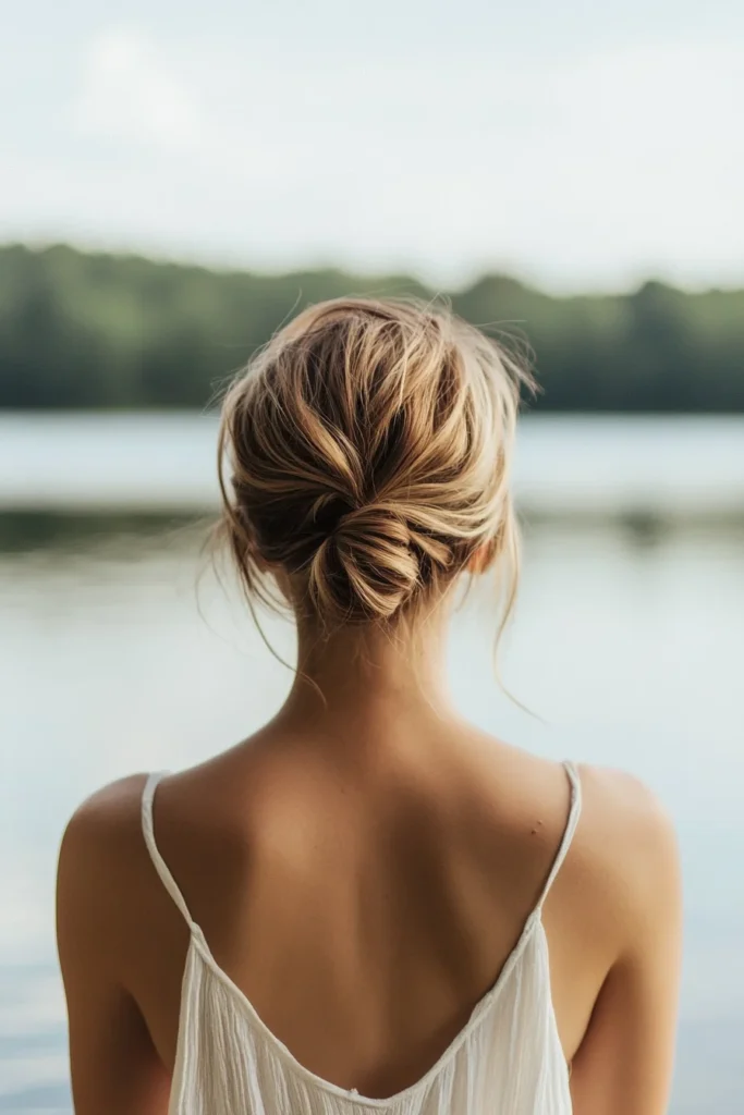 Simple Low Bun for Minimalist Charm