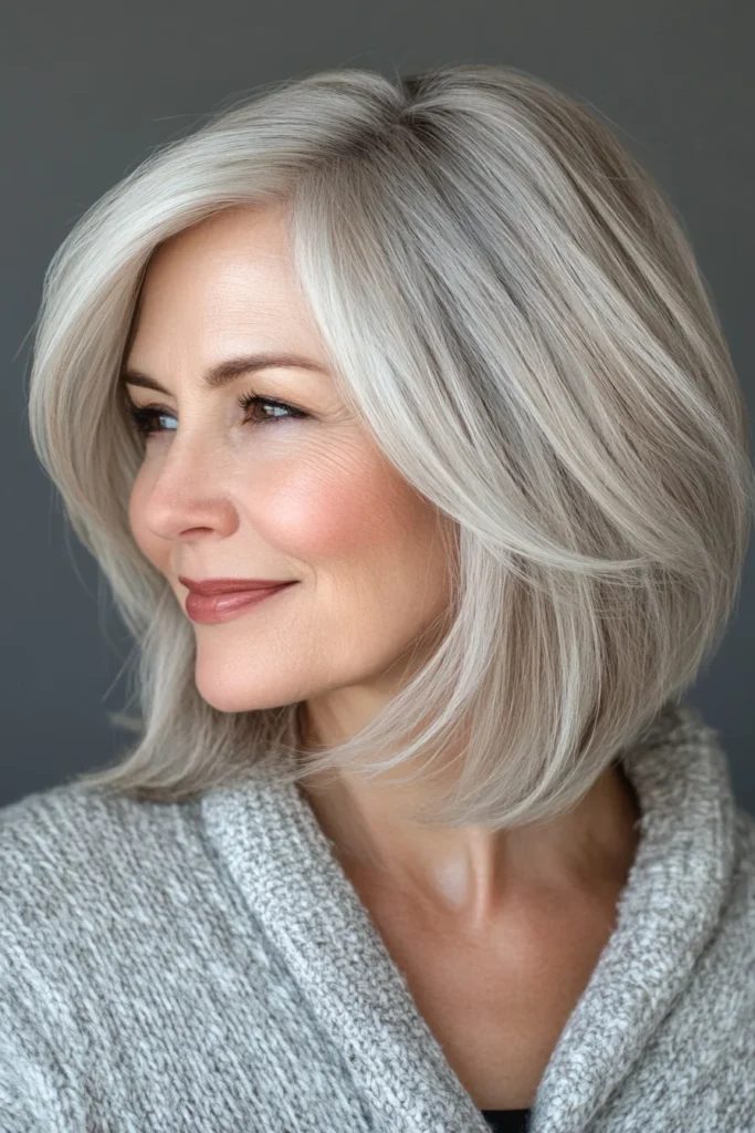 Soft Layered Bob for a Timeless Look