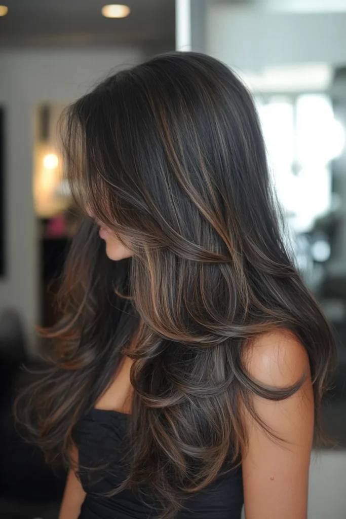 Long Layers with Subtle Highlights